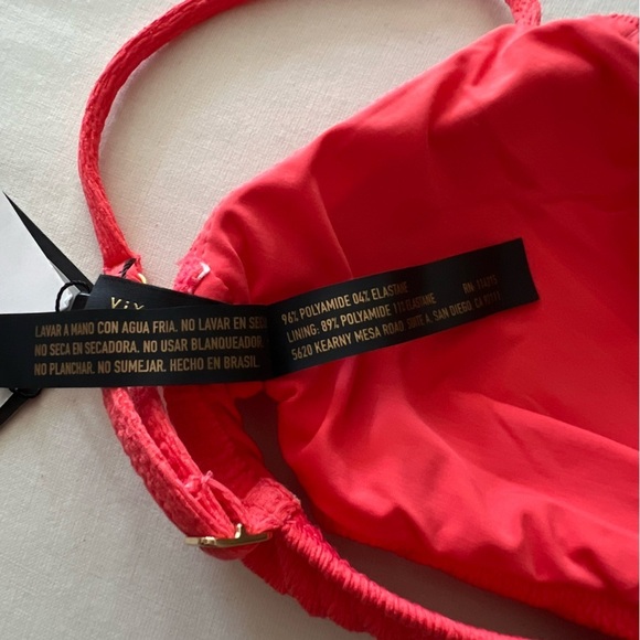 Vix by Paula Hermanny Firenze Erin Knot Top in Coral - Picture 14 of 16